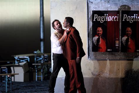 Bryan Hymel As TURIDDU And Mark S Doss As ALFIO In Cavalleria