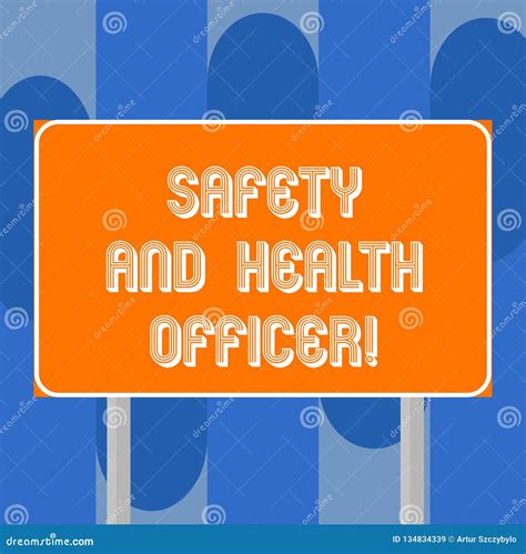 Handwriting Text Writing Safety And Health Officer Concept Meaning