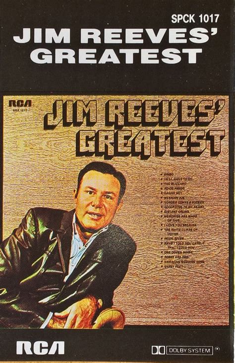 Jim Reeves Jim Reeves Greatest Cassette Discogs