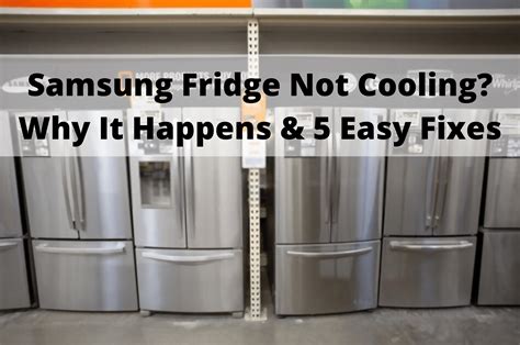 Why Is My Samsung Fridge Running But Not Cooling At John Vickers Blog