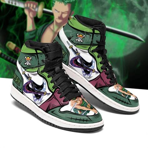 One Piece Roronoa Zoro Jordan 1 High Sneaker RobinPlaceFabrics