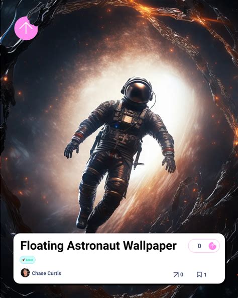 Floating Astronaut Wallpaper | Snack Prompt