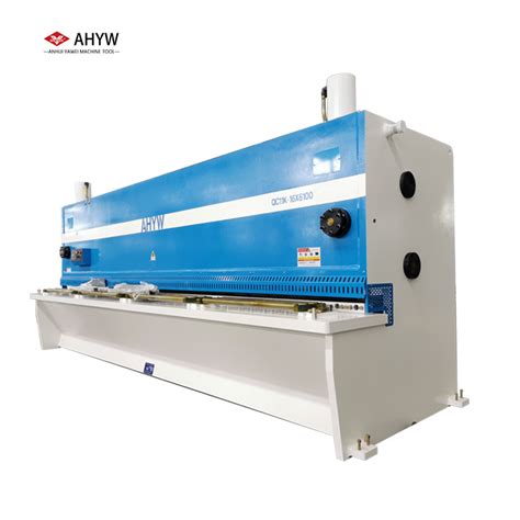 Ahyw Anhui Yawei Cnc Hydraulic Guillotine Shearing Cutting Machine