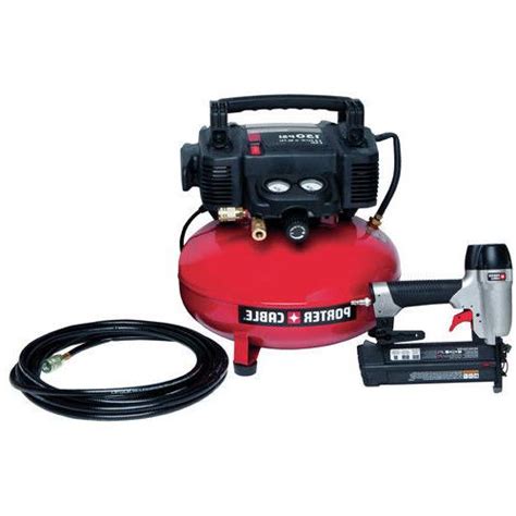 Porter Cable 6 Gallon 150 Psi Compressor Brad Nailer