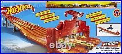 Car Track Set Hot Wheels Track Set Race Track With 6 Toy Cars Super 6 Lane Raceway With Ligh