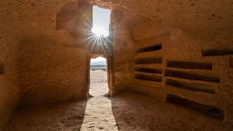 Nabatean carved tombs in Mada’in Saleh or Hegra, Al-`Ula, Saudi Arabia ...