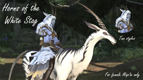 Horns of the White Stag - The Glamour Dresser : Final Fantasy XIV Mods ...