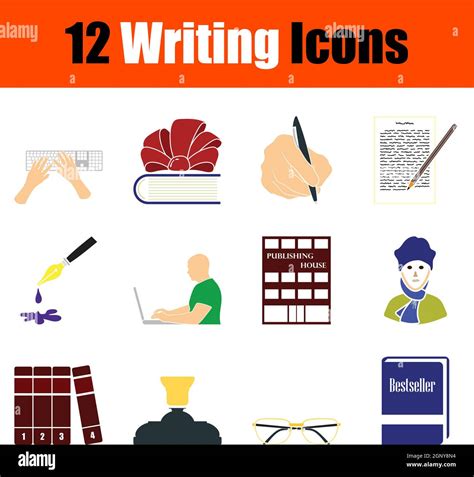 Writing Icon Set Stock Vector Image And Art Alamy