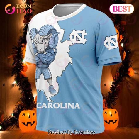 North Carolina Tar Heels 3d T Shirt Mascot Ecomhao Store