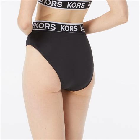 MICHAEL Michael Kors Michael Michael Kors Logo High Waist Bikini