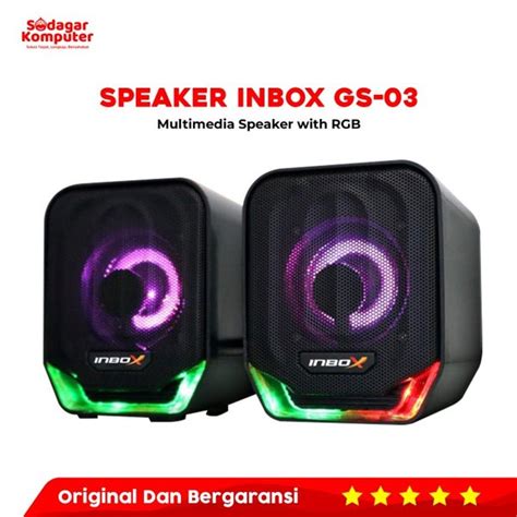 Jual Speaker USB INBOX GS 03 MAXIMUS Speaker RGB Gaming Super BASS Di