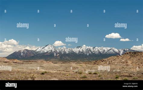 The Sleeping Ute Mountains In Colorado As Seen From A Viewpoint In