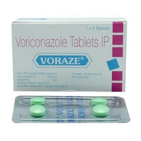 Voraze Voriconazole 200 Mg Tablets At Rs 3500 Stripe Voriconazole