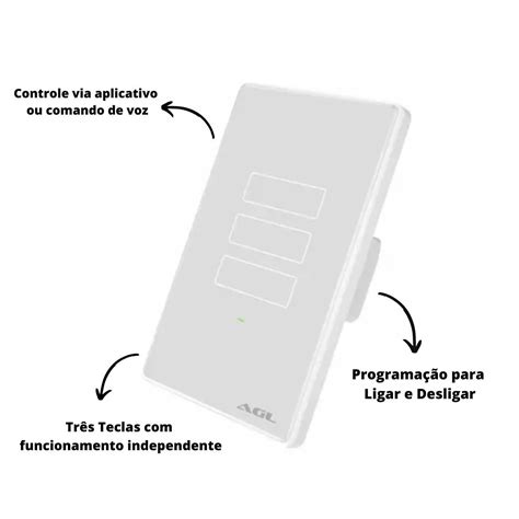 Interruptor Inteligente Touch Wifi Teclas Agl Okayshop