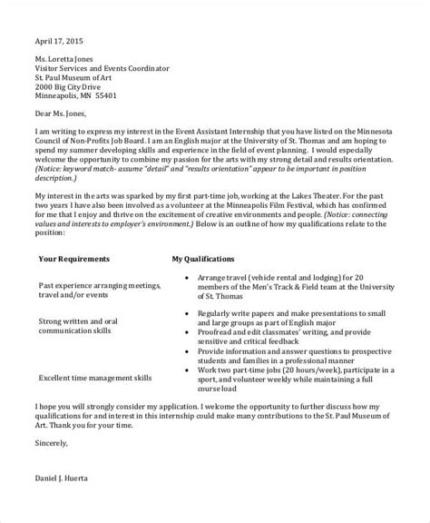 Student Job Application Letters 10 Free Word Pdf Format Download