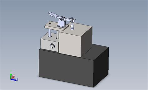 一种工件快速夹紧机构solidworks 2016模型图纸下载 懒石网