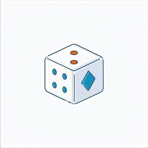 Premium Vector | A drawing of dice with the number 1 on it