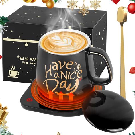 Coffee Warmer With Mug Set For Desk With Auto Shut Off