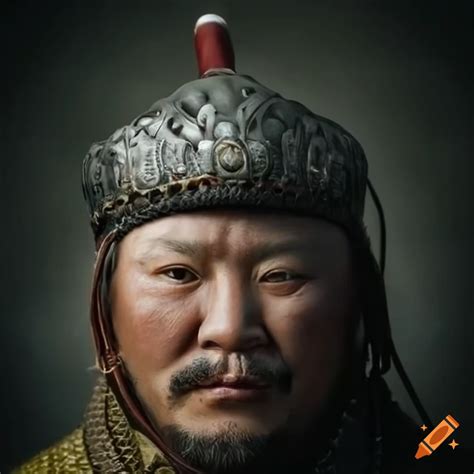 Hyperrealistic Depiction Of A Mongol Warrior