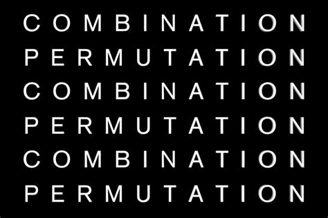 combination permutation poemspace