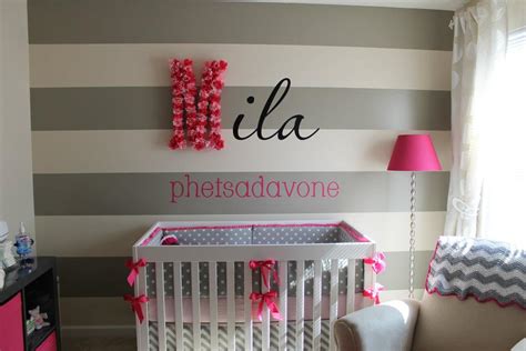 girls modern baby nursery, diy nursery wall art