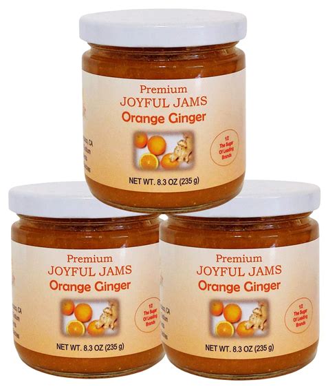 Premium Orange Ginger Jam (with 70 Percent Fruit and Less Sugar Than ...