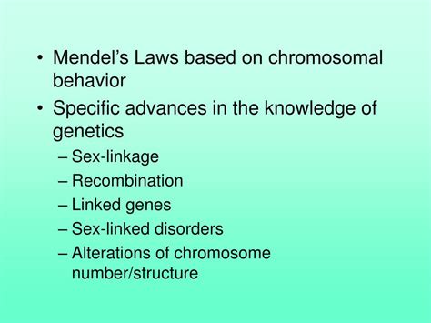 Ppt Beyond Mendel The Chromosomal Basis Of Inheritance Powerpoint