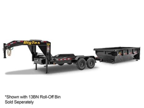 Big Tex 17.5K Gooseneck Roll Off Dump Trailer 83in X 14ft