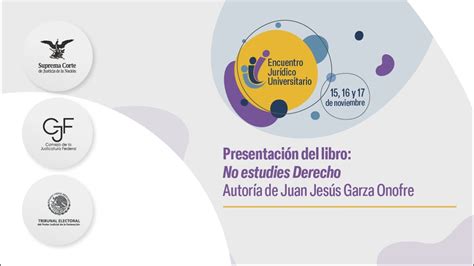 Presentación del libro No estudies Derecho Encuentro Jurídico