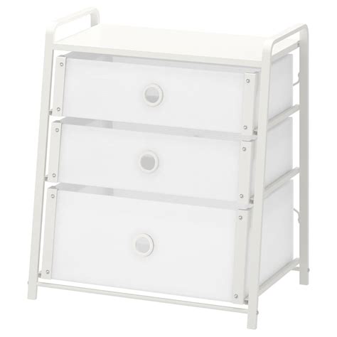 LOTE 3-drawer chest, white, 21 5/8x24 3/8" - IKEA