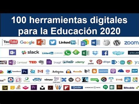 100 herramientas digitales para la educación versión 2020