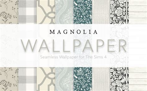 Magnolia Wallpaper | SimPlistic Sims 4