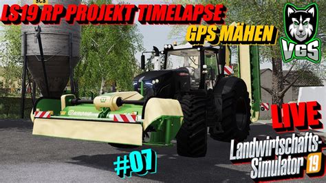 LS19 RP Projekt Timelapse GPS Mähen Mit Fendt 942 Gen 6 Krone