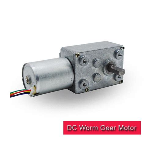 Brushless DC Worm Gear Motor Low Noise 12 Volt Worm Gear Motor RoHS Approved