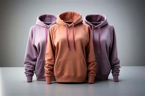 Premium Ai Image Woman Hoodies On White Background Generative Ai