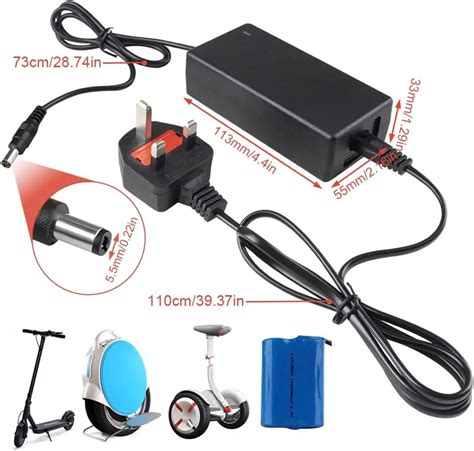 Electric Bike Charger Adapter 36v Electric Bike Charger Dc 55x21mm 55x25mm 42v 2a Electric