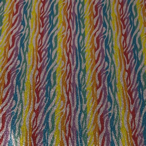 ZBRARB Rainbow Zebra Siser Glitter HTV Sheet