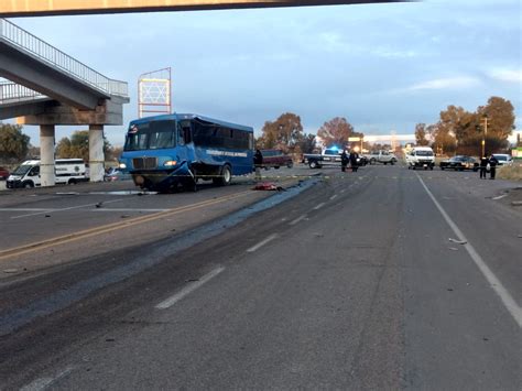 Choque entre camión de transporte de personal y tráiler deja 1 muerto y