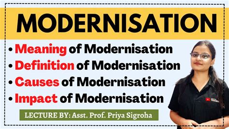 Modernisation Meaning Definition Causes And Impact Of Modernisation