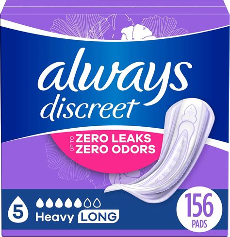 Amazon.com: Always Discreet Adult Incontinence Pads for Women, Heavy