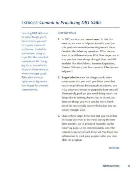 Barnes And Noble Self Directed Dbt Skills A Month Workbook To