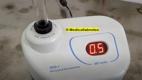 Mcfarland Densitometer Introduction Principle Handling Procedure