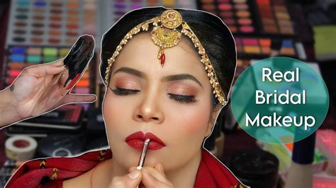 Real Bridal Makeup Step By Step Hindi Tutorial For Beginners Sumansi Sahgal Youtube