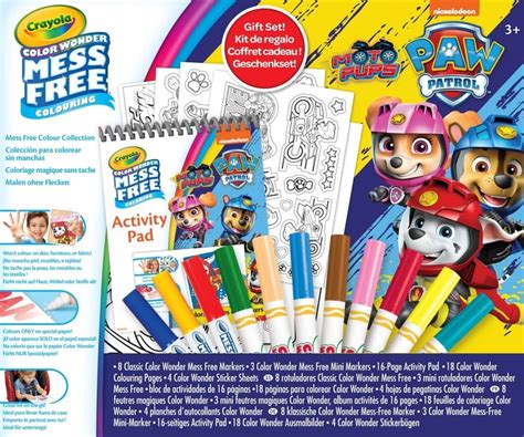 Paw Patrol Set De Coloriage Pat Patrouille Coffret Peinture Et Co