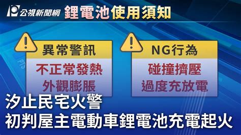 汐止民宅火警 初判屋主電動車鋰電池充電起火｜20240224 公視晚間新聞 Youtube