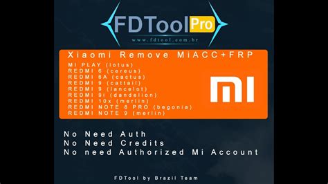 Fdtool Pro V Remove Miacc Frp Redmi A Done Youtube