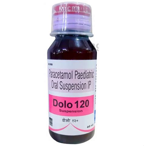 Dolo Mg Suspension Paracetamol Syrup At Rs Bottle