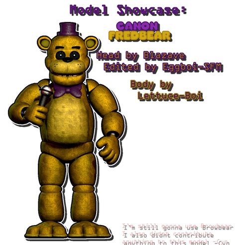 Model Showcase: Canon Fredbear by CynfulEntity on DeviantArt