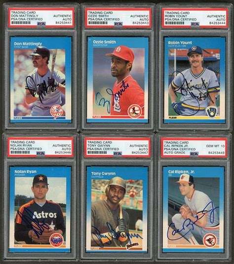 1987 Fleer Baseball Completely Signed Set 660