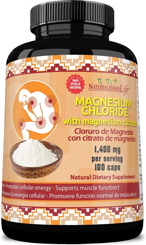 Amazon Magnesium Chloride Cloruro De Magnesio 1 400 Per Serving